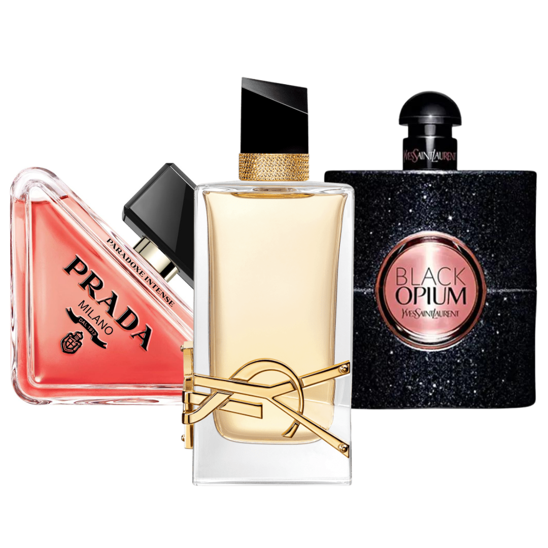 3 Parfums (100ml) Prada Paradoxe | Black Opium Yves Saint Laurent | Libre (Eau de Parfum)