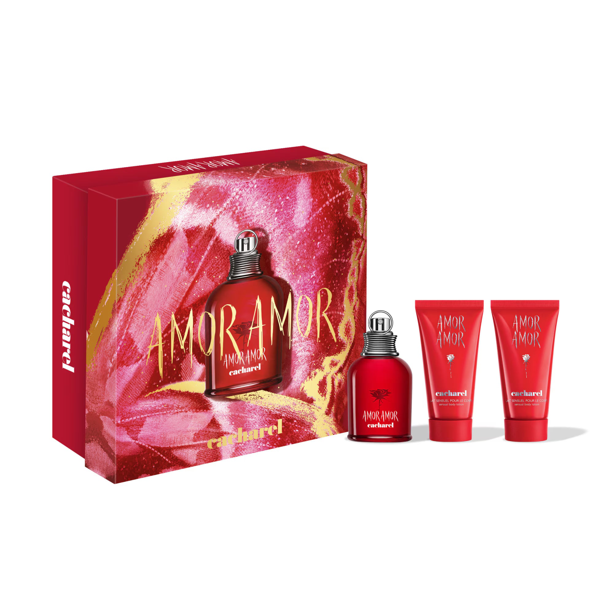 CACHAREL AMOR AMOR Coffret eau de toilette + 2 laits pour le corps