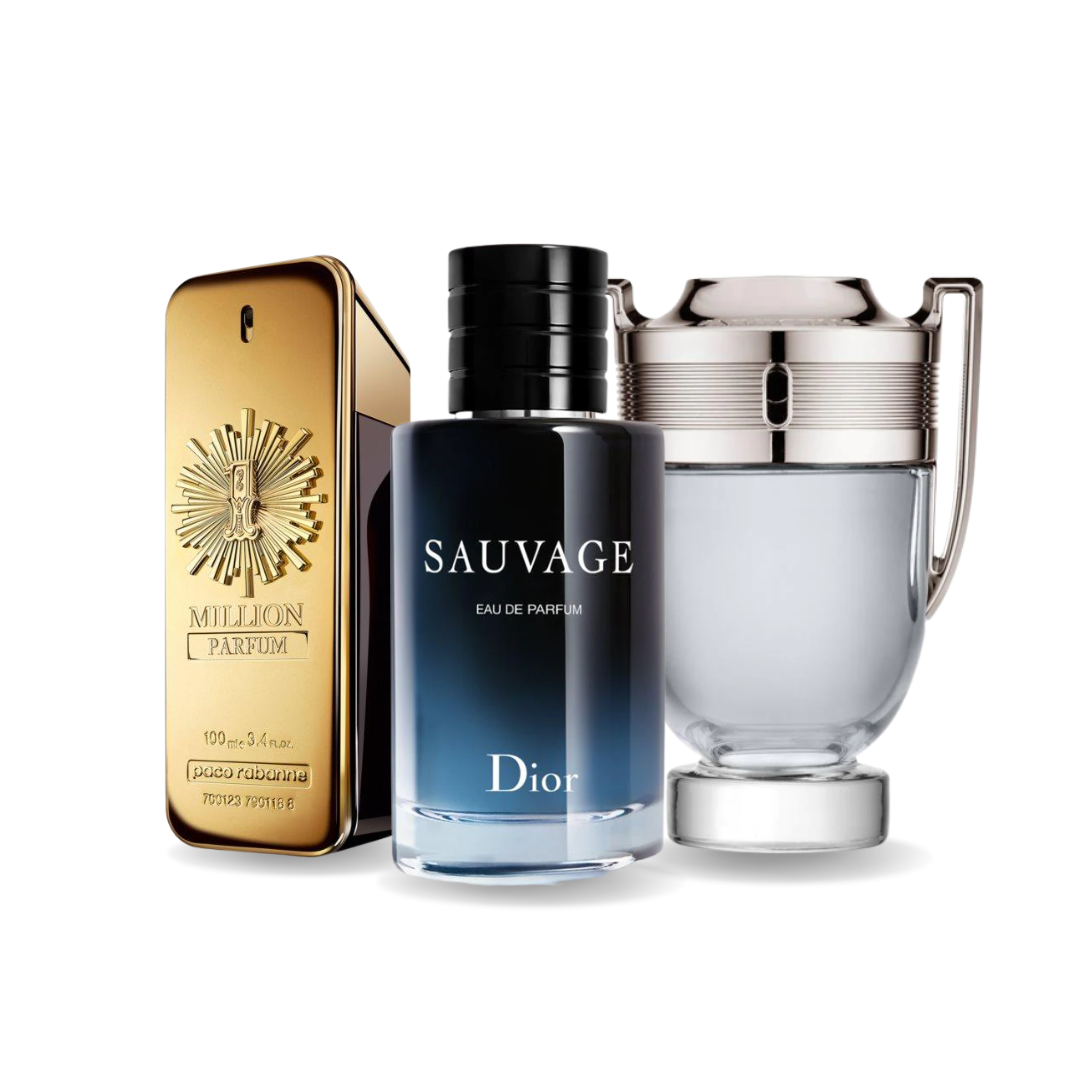 3 Parfums (100ml) RABANNE ONE MILLION | Dior SAUVAGE | RABANNE INVICTUS