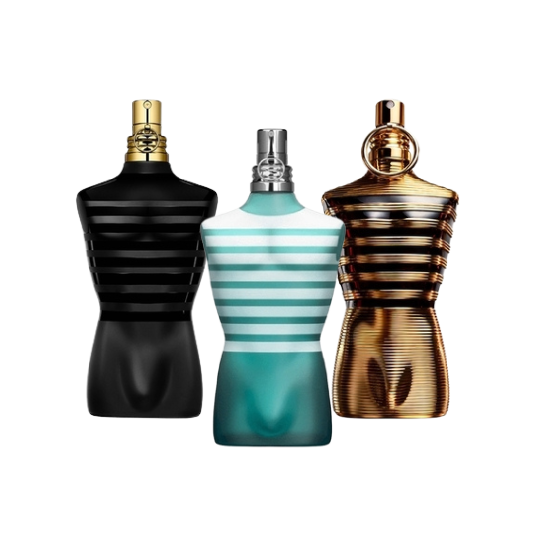 3 Parfums (125ml) Jean Paul Gaultier LE MALE | LE MALE PARFUM | LE MALE ELIXIR
